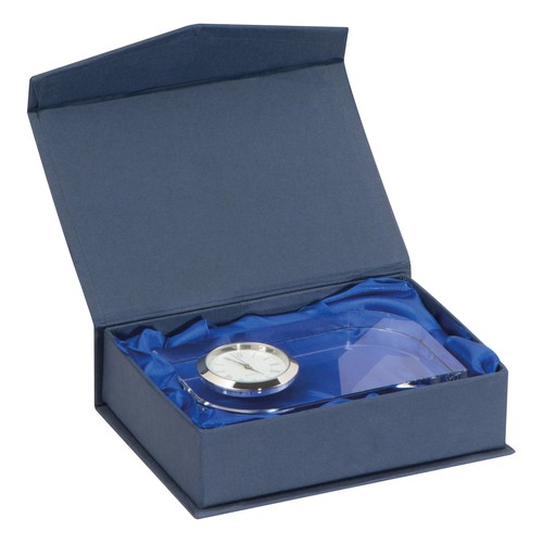 Blocco in vetro con orologio GERALD