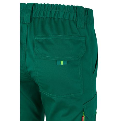VL ZEUS. Two-tone, multi-pocket stretch trousers (240g/m²), in cotton (46%), EME (38%) and polyester (16%)