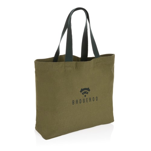 Impact Aware™ recycled canvas XL draagtas 240gsm ongeverfd Impact Aware™ recycled canvas XL draagtas 240gsm ongeverfd