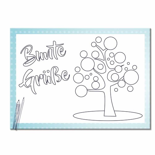 Postcard Set - individual - digital printing 4/0-c