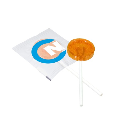 Flat round lollipop