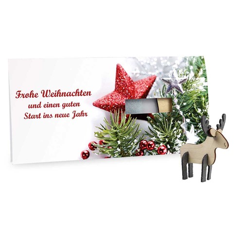 Felt Christmas-card - elk 4/0-c