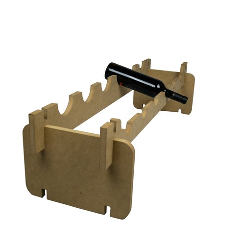 STACKABLE BOTTLE RACK FOR 6 CUSTOMIZABLE BOTTLES