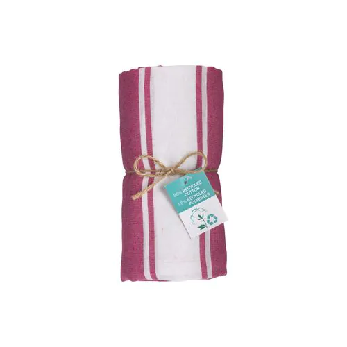 Recycled cotton fringed beach towel
