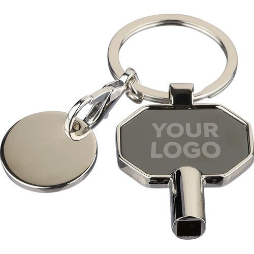 Recycled zinc alloy radiator bleed keychain Mara