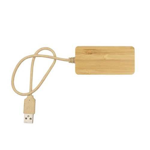 Bamboo USB and USB-C hub B'RIGHT | Kenzie Bamboo USB and USB-C hub B'RIGHT | Kenzie