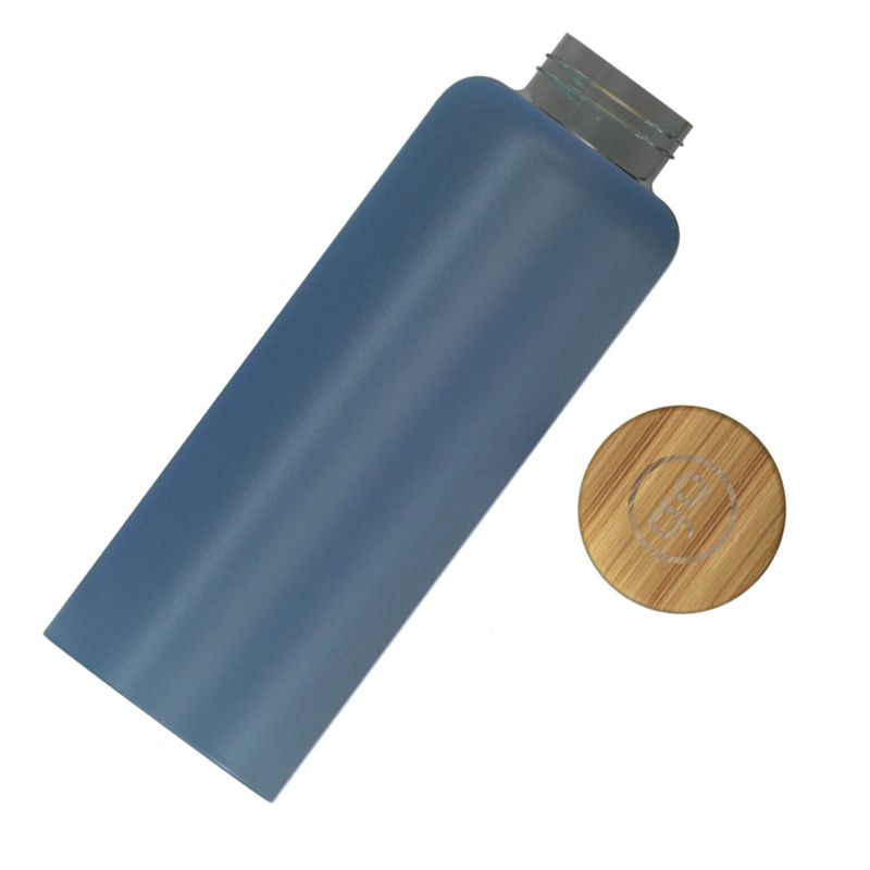 Gourde en verre opaque avec bouchon en bambou Sandy Gourde en verre opaque avec bouchon en bambou Sandy
