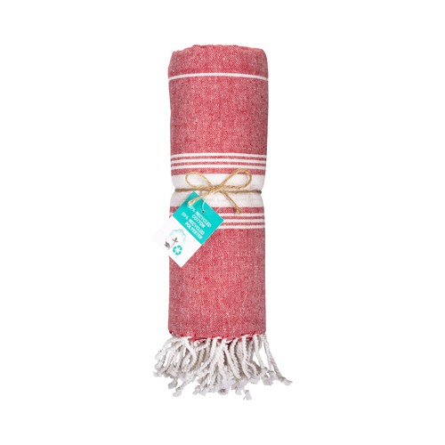 Serviette de plage / Paréo en coton recyclé de 180 g/m2