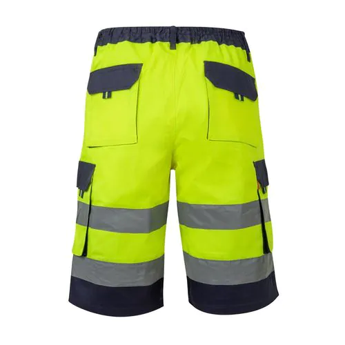 VL HADES. Bermuda bicolore multi-poches (210g/m²), en coton (20%) et polyester (80%) VL HADES. Bermuda bicolore multi-poches (210g/m²), en coton (20%) et polyester (80%)