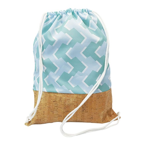 CUSTOMIZABLE POLYESTER AND CORK BACKPACK CUSTOMIZABLE POLYESTER AND CORK BACKPACK