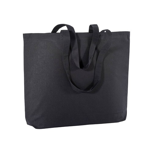 135 g/m2 cotton shopping bag, long handles and bottom gusset