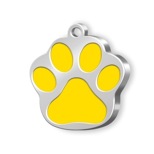 MEDAILLE PATTE PETITE JAUNE