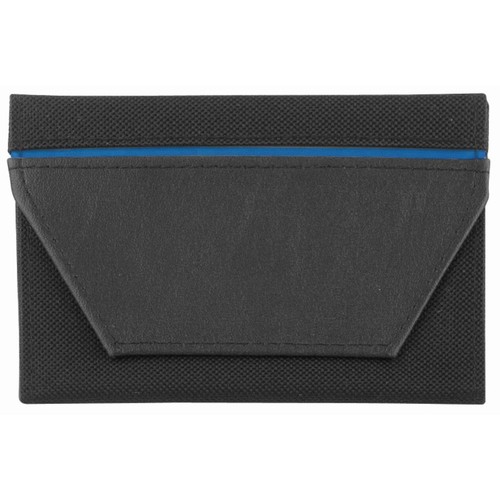 Porte-cartes d'identité CreativDesign® "ColourStripe" noir/bleu