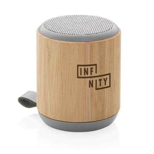 Speaker wireless 3W in bambù e tessuto Speaker wireless 3W in bambù e tessuto