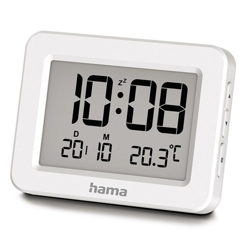 Electronic desk clock with alarm Hama Kos