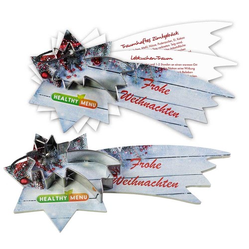 Baking-shape with recipe book comet - in a Christmas packaging (neutral)