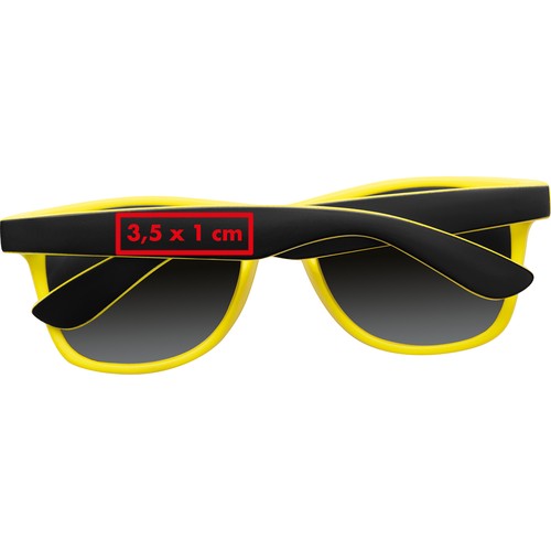 Bicoloured sunglasses with mirrored lenses