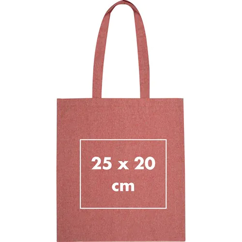 Borsa in cotone riciclato con manici lunghi LAMBERTO Borsa in cotone riciclato con manici lunghi LAMBERTO