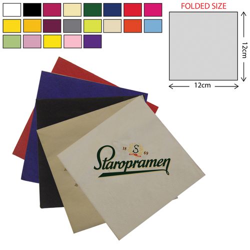 Paper Cocktail Napkin 3Ply - Coloured (24x24cm) Paper Cocktail Napkin 3Ply - Coloured (24x24cm)