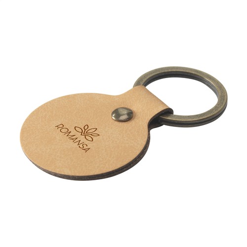 Recycled Leather Keyring Round Recycled Leather Keyring Round