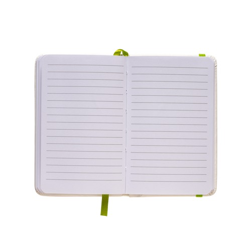 Bloc note avec élastique et feuille de papier à ligne Bloc note avec élastique et feuille de papier à ligne