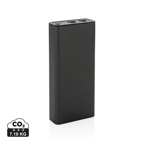 Powerbank 20.000 mAh et 20W en aluminium recyclé RCS Terra Powerbank 20.000 mAh et 20W en aluminium recyclé RCS Terra