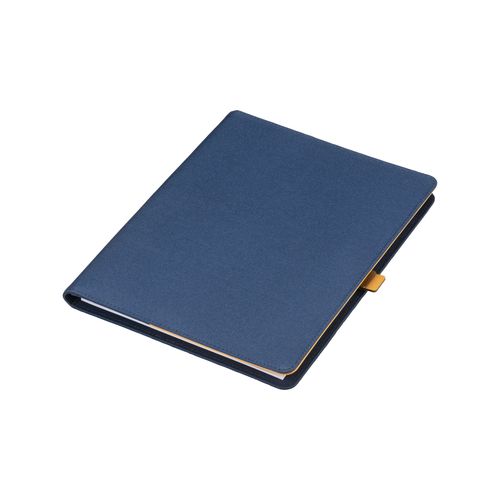 A4 block folder made of R-PET with metal closing hook