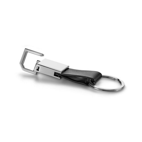 BOURCHIER. Metal and PU keyring with hook BOURCHIER. Metal and PU keyring with hook