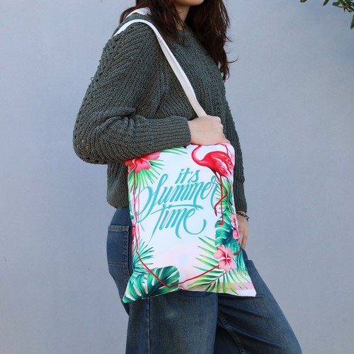 BAG WITH CUSTOMIZABLE RPET HANDLES