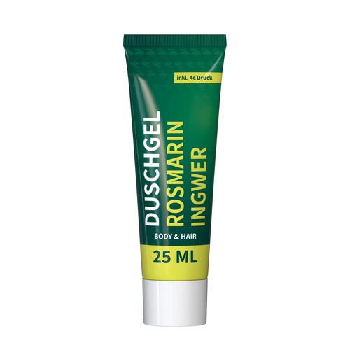Douchegel Rozemarijn-Gember, 25 ml Tube Douchegel Rozemarijn-Gember, 25 ml Tube