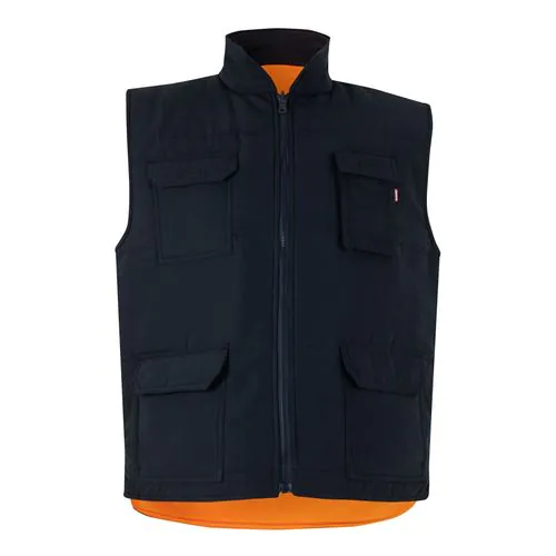 VL DIANA. Padded vest (220g/m²), reversible and multi-pocket, in polyester (100%), with zip fastening and reversible puller VL DIANA. Padded vest (220g/m²), reversible and multi-pocket, in polyester (100%), with zip fastening and reversible puller