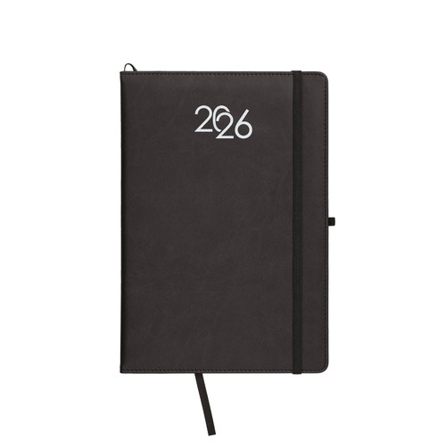 Agenda hebdomadaire 2026, couverture rigide en PU thermocollé avec piqûres