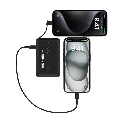 Belkin BoostCharge Power Bank 10K Câble intégré