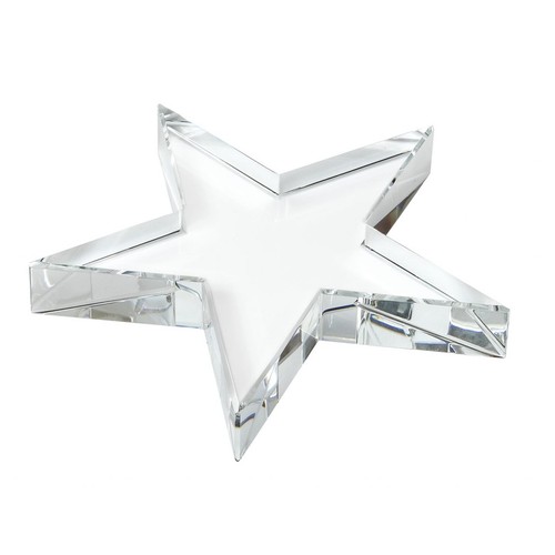 GLASS PAPERWEIGHT STAR mm 80 h 19