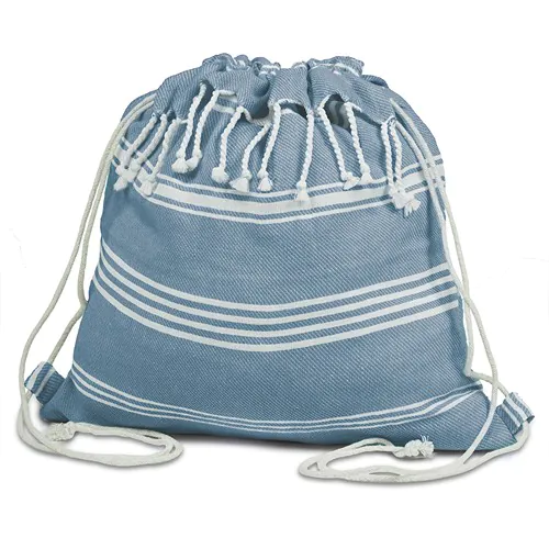 FOUTA KNAPSACK IN 100% RECYCLED COTTON (170 gr/m²) FOUTA KNAPSACK IN 100% RECYCLED COTTON (170 gr/m²)