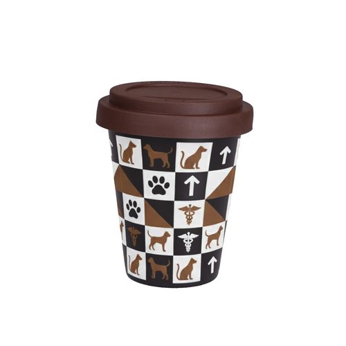 Becher Freedom Small Classic 200ml schwarz satiniert/braun