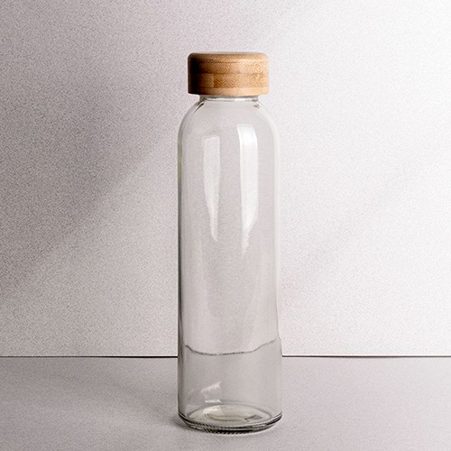 Bouteille en verre avec bouchon en bambou Benidorm