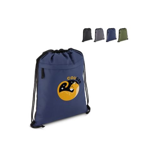 Borsa con coulisse in R-PET 600D rivestita in PU, 33 x 42 cm Borsa con coulisse in R-PET 600D rivestita in PU, 33 x 42 cm