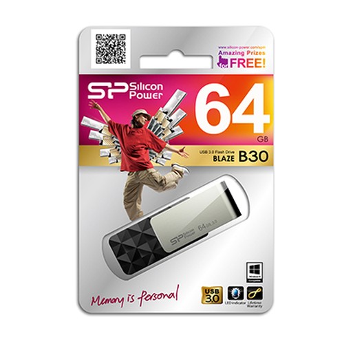 Pendrive Silicon Power Blaze B30 3.1 8 GB Pendrive Silicon Power Blaze B30 3.1 8 GB