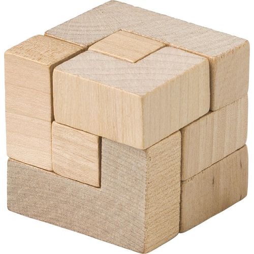Wooden cube puzzle Amber Wooden cube puzzle Amber
