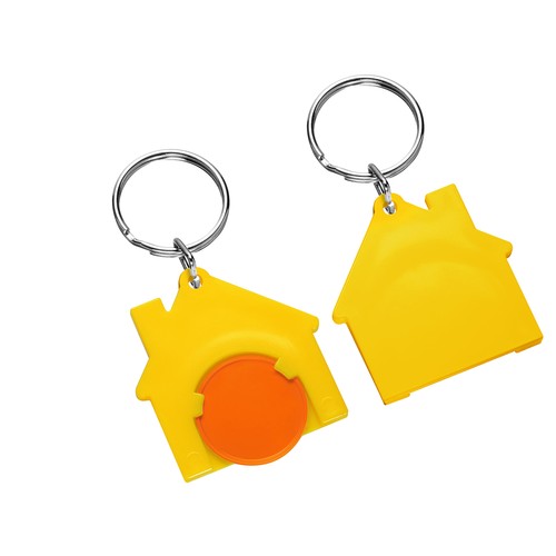 Chip holder with 1€ chip "house" Chip holder with 1€ chip "house"