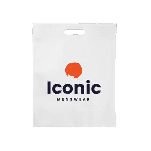 Non woven shopper cut-out handle