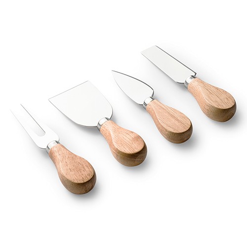 Ensemble à fromage avec ustensiles en acier Zeke Ensemble à fromage avec ustensiles en acier Zeke