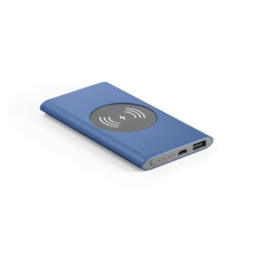 CASSINI. Power bank 4.000 mAh with 5W wireless charger in recycled aluminium (100% rAL) CASSINI. Power bank 4.000 mAh with 5W wireless charger in recycled aluminium (100% rAL)