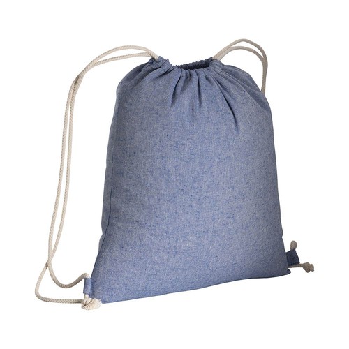 150g/m2 recycled cotton drawstring backpack