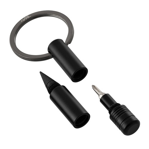 Key ring with endless pen and screwdriver RE98-PORTO TOOL