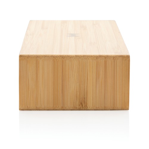 Bamboo alarm clock with 5W wireless charger