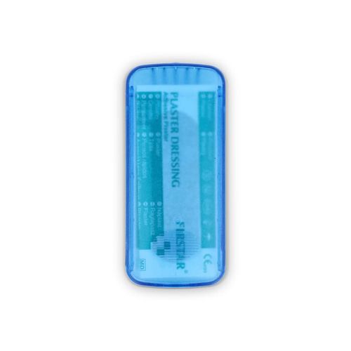 Plaster box with 5 PE plasters (56 × 18 mm) Plaster box with 5 PE plasters (56 × 18 mm)