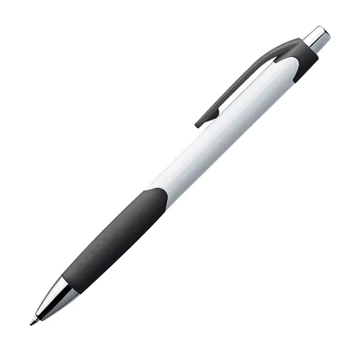 Pen met drukmechanisme en een rubberen grip