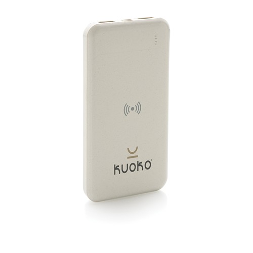 Powerbank inalámbrico de plástico reciclado estándar RCS Powerbank inalámbrico de plástico reciclado estándar RCS
